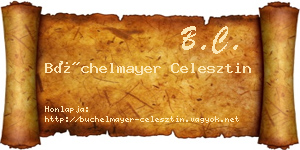 Büchelmayer Celesztin névjegykártya